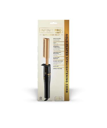 INFINITIPRO BY CONAIR Gold-Plated Straightening Comb - Ultra-High Heat for Smooth Hair - Buy Online on SooperMarket.com