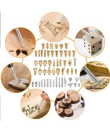 Adjustable Temperature Wood Burning Kit 46 Pcs for Adults - Pyrography Pen Tool - Buy Online on SooperMarket.com