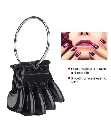Nail Art Tips - 10pcs Black Nail Sticks Display for Polish & Gel - Perfect Manicure Practice Tool - Buy Online on SooperMarket.com