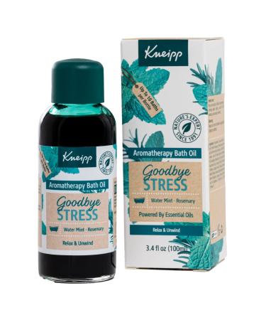 Kneipp Herbal Bath Oil Goodbye Stress Water Mint & Rosemary  3.4 Fl. Oz Goodbye Stress Water Mint & Rosemary 3.38 Fl Oz (Pack of 1)