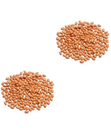 ABOOFAN 2pcs 1 Simulation Peanut Simulated Nut Artificial Groundnut Kernels Fake Dried Fruits Imitation Peanut Adornment Scene Adornment Simulation Fake Fruit Fake Nut Model Corn Pvc