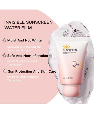 Face Sun Cream SPF 50 Moisturiser Face Sunscreen Invisible Fluid Suncream PA +++ Highly Water & Sweat Resistant Long Lasting UVA & UVB Protection For Up To 12.5 H Sunscreen For Acne Prone Skin - Buy Online on SooperMarket.com