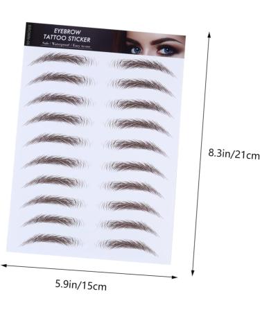 WOFASHPURET Fake Eyebrow Stickers 4pcs Authentic for Semi Supplies Men Grooming Brow Shaper Like Tools Stimulation Fake - Buy Online on SooperMarket.com
