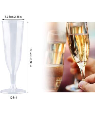 KBG 40 Pack 5 Oz Disposable Plastic Champagne Flutes | Mimosa Bar Glasses | Transparent 30 Pack-2 - Buy Online on SooperMarket.com