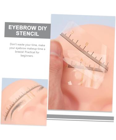 Hemoton 10pcs Eyebrow Positioning Ruler Plastic Eyebrow Ruler Brow Guide Stencil Shape Template Mold Make up - Buy Online on SooperMarket.com