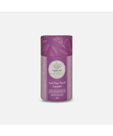 Thames Tea | Premium Selection of Flavoured Tea | Luxury British Tea Experience | Loose Leaf Tea | Fruit & Herbal Tea | Loose Tea | Tubebox (Earl Grey French Lavender)