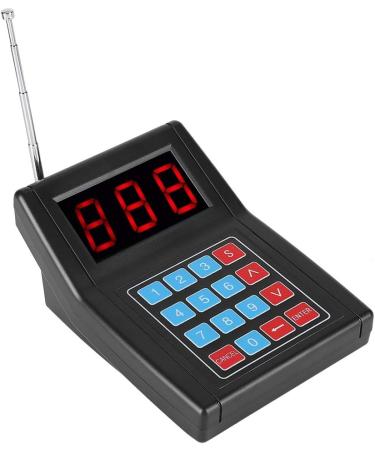 ASHATA Restaurant Paging System - Wireless Call Coaster Pagers - Guest Waiting Pager - 10 Coaster Pager Call Button Keypad - Built-in Antenna - Black - Buy Online on SooperMarket.com