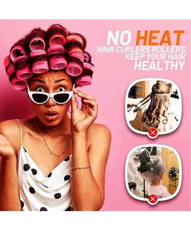 24PCS Super Jumbo Hair Rollers Self Grip Hair curlers With clipHair Curlers Sets No heating Jumbo Curler 12PCS and 12PCS sSainless Steel Duck Beak Clips for Long Medium Short Thick Thin Hair - Buy Online on SooperMarket.com