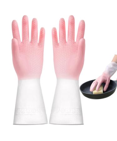 Rubber Cleaning Gloves Rubber Kitchen Gloves - Waterproof Household Rubber Dishwashing Cleaning Gloves for Dishesand Household Chores