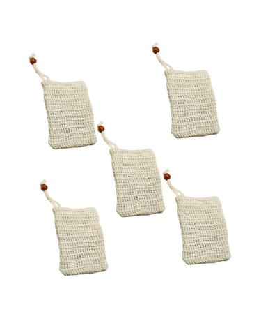 FRCOLOR 10 Pcs Soap Bag Mesh Bag Mesh Soap Holder Soap Sack Bags Soap Saver Bag Soap Saver Pouch Bag Mesh Soap Saver Pouch Soap Foaming Bag Soap Mesh Holder Bath Wipe Drawstring Sisal