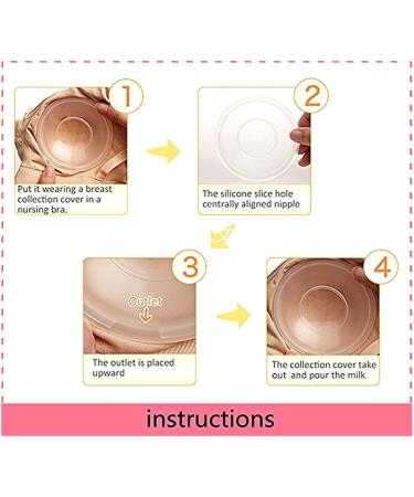 Angzhili Reusable Breast Milk Collection Shells - 2 Pack | Soft Milk Saver Cups for Nursing | Anti-Overfill Breast Pad for Breastfeeding | Collect & Save Breastmilk - Buy Online on SooperMarket.com
