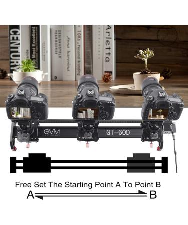 GVM 27'' Motorized Camera Slider for Time-Lapse Video Shooting and Interviews - Buy Online on SooperMarket.com