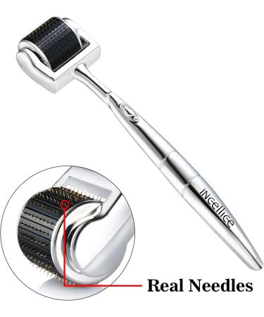 INCELLICE Derma Roller 1.5mm Beard and Hair Growth Roller for Men and Women 192 Real Individual Titanium Microneedling Roller for face - Buy Online on SooperMarket.com