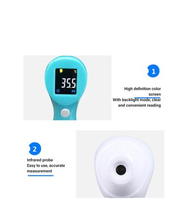 Non Contact Digital Pet Thermometer Infrared Fast and Accurate Pet Temperature Detection with Easy to Read LCD Display Dog Temperature Monitor Animal Thermometer for Pet Cats Dog - Buy Online on SooperMarket.com