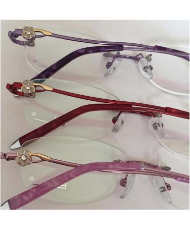Ranara Glasses End Spikes Replacement - Metal Carved Flower Glasses Legs & Accessories - Red Replacement Arms for Borderless 1-Hole Glasses - Buy Online on SooperMarket.com