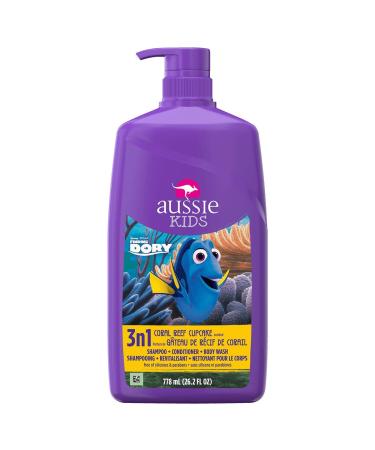 Aussie Kids Coral Reef Cupcake 3 In 1 Shampoo + Conditioner + Body Wash, 26.2 Fl Oz