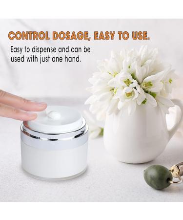 Airless Pump Jar 1.7oz - Drunk Elephant Container for Lotions, Creams, Serums & Makeup - Travel-friendly Push Down Pump Dispenser - Buy Online on SooperMarket.com