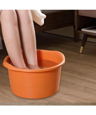 Colcolo Foot Bath & Spa Pool - Durable Foot Soak Bucket with Handles for Home Pedicure - 27.9 x 19.1 cm Orange - Buy Online on SooperMarket.com