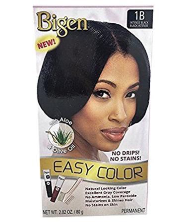 Bigen Easy Color Permanent Hair Dye With Aloe Olive Oil Intense Black 2.82 Oz (SG_B0722SMF14_US) Intense Black 1