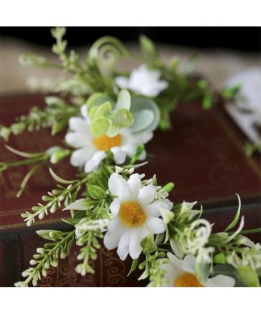 JSGHGDF Flower Headbands Women Bride Flower For Wedding Party Supply Garlands Wreath Headbands White - Buy Online on SooperMarket.com