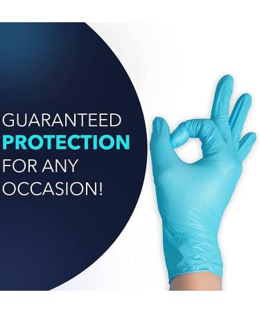 Circlecare Powder-Free Nitrile Disposable Exam Gloves - 100 Pack, Blue, Extra-Large, Latex-Free, Non-Sterile, Textured Fingertips - Buy Online on SooperMarket.com