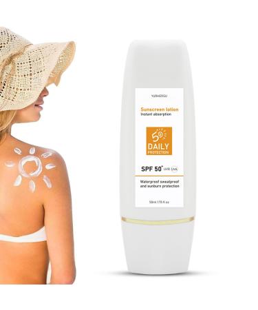 Body Sunscreen SPF 50 Waterproof Hydrating Face Cream SPF 50 for Daily Use