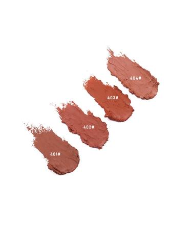 4 Pack Semi Matte Lipstick Set - High Pigment Velvet Matte Finish Waterproof & Long-Lasting Orange Pink Tones for Women - Buy Online on SooperMarket.com