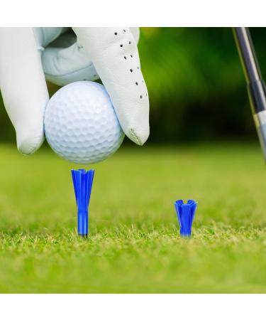 ENHUA Golf Plastic Tees 120 Pack - Unbreakable 3-1/4 Inch Long Blue Tees - Low Friction Bulk Tees - Mixcolor - Buy Online on SooperMarket.com