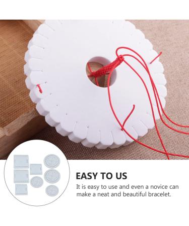 24pcs Beaded Accessories Foam DIY Kumihimo Eva Round Knitting Plates Set - Buy Online on SooperMarket.com