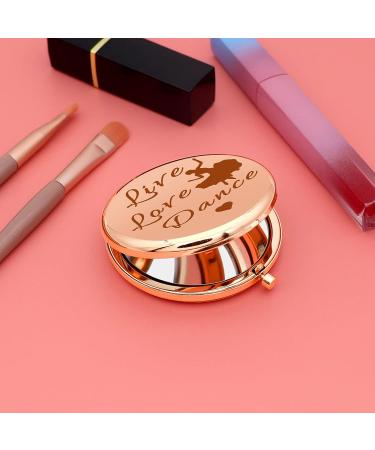 Dance Lover Compact Makeup Mirror - Perfect Gift for Women, Dance Teachers, Ballerinas, and Dancers - Ideal for Birthdays, Graduations, and Dance Recitals - Buy Online on SooperMarket.com