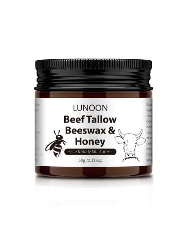 Face Repair Cream Body Moisturizer Cream- with BeefTallow Beeswax & Honey Repair Dry and Damaged Skin Moisturizer Firming & Even Skin 2.11 Oz