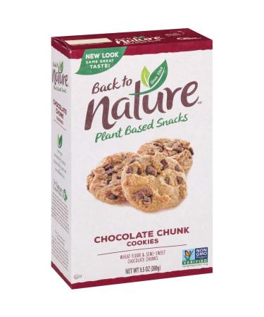 Back to Nature Cookies, Non-GMO Chocolate Chunk, 9.5 Ounce