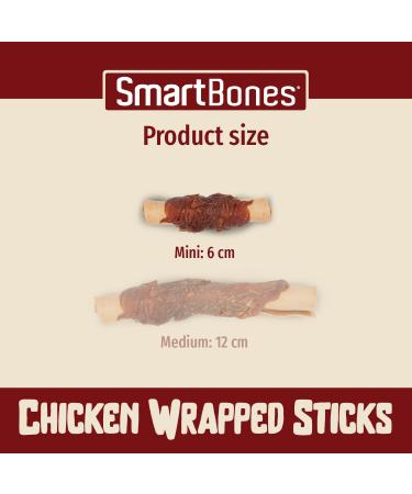 Smartbones 9 Mini Chicken Wrapped Sticks Rawhide Free Chew Dog Treats Chicken 112 g (Pack of 1) - Buy Online on SooperMarket.com