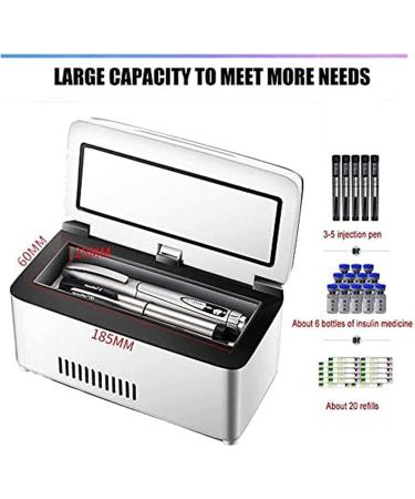 Mini Medicine Refrigerator Insulin Refrigerated Box for Travel LCD Display Portable Insulin Cooler for car 2-8 Thermostat Drug Reefer for Keeping Diabetes Drug Cooler About 8-10 Hours 1*Battery - Buy Online on SooperMarket.com