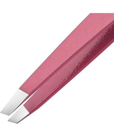 Wishbeauty Baby Pink Stainless Steel Mini Slant Tweezer (Pink) - Buy Online on SooperMarket.com