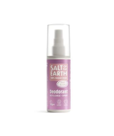 Salt of the Earth Refillable Natural Deodorant Spray 100% Natural Origin Ingredients - Vegan Long Lasting Protection Suitable For Women Men & Kids Peony Blossom - 100ml Peony Blossom 100 ml (Pack of 1)