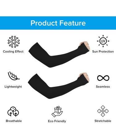 Ouligay 4 Pairs Armchair Compression Arm Sleeves - UV Protection & Cool Arm Warmers for Men & Women | Perfect for Basketball Volleyball Golf & Running - UPPF 50 - Buy Online on SooperMarket.com