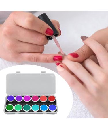 Buy Nail Art Palette - Portable Nail Color Mixing Tool with 24 Grids | Perfect for DIY Nail Designs & Art - Buy Online on SooperMarket.com