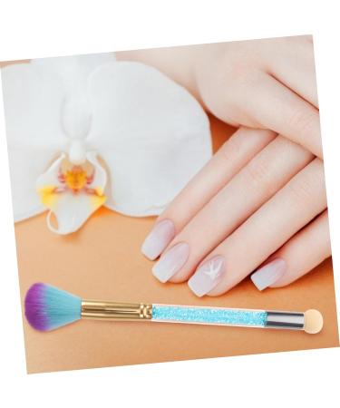 CIMAXIC 1pc Fingernail Brush Stuckers Nail Scrub Brush Nail Duster Brush Nail Scrubbing Brush Nail Collector Soft Nail Brush Toe Cleaning Brush Nail Dust Collector Portable Nail Polish 18*3cm Blue - Buy Online on SooperMarket.com