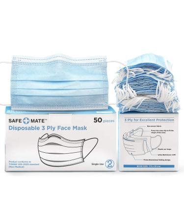Safe-Mate x Case-Mate - Face Mask - 5 Ply Disposable Face Mask - 25 Count - Boxed
