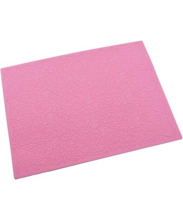 HOMSFOU 2 Pcs Silicone Molds Cake Mold Fondant Molds Cakesicles Mold De para Gelatinas Cake Decorating Tool Silicone Baking Mold Silicone Fondant Mold Fondant Pad Roses 38.5*29CMx2pcs Pinkx2pcs - Buy Online on SooperMarket.com