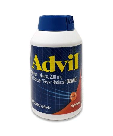 Advil Pain Reliever Fever Reducer 200 Milligram Ibuprofen Coated Tablets New Larger Size, 360 Count