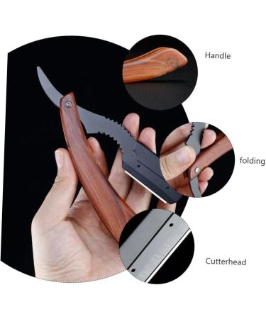 Beavorty Women's Mustache Razor - Mini Face Razor for Hair Removal | Handcrafted Rosewood Tool - Buy Online on SooperMarket.com