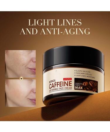 Hydrating Retinol Caffeine Anti-Wrinkle Cream & Eye Cream for Dark Circles - 3 PCs | Best Moisturizer for Youthful Skin - Buy Online on SooperMarket.com