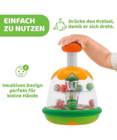 Chicco Magic Gyro Toy - Interactive Screeching Toy with Mirror for Babies & Toddlers (6-36 Months) - Perfect Gift for Learning Cause and Effect - Buy Online on SooperMarket.com