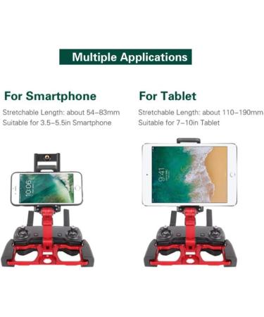 Anbee Foldable Aluminum Tablet Stand with Lanyard for DJI Drones - Red - Buy Online on SooperMarket.com