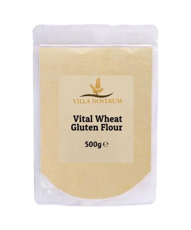 Vital Wheat Gluten Flour 500g by Villa Nostrum - Ultimate Baking and Cooking High Protein Low Carb Bread Vegan