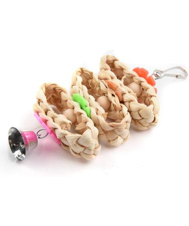 Onebarleycorn Budgie & Parrot Toy Set - 7 Wooden Bird Toys Swings & Canaries for Happy Pet Playtime - Buy Online on SooperMarket.com