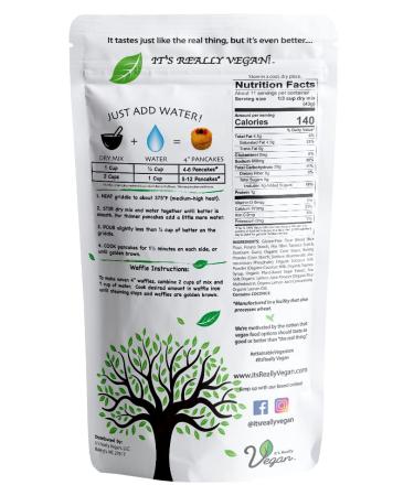 Vegan Gluten Free Pancake & Waffle Mix | Dairy, Egg, and Soy Free | Serving Size 1/3 Cup (40g) | Gluten Free - Buy Online on SooperMarket.com