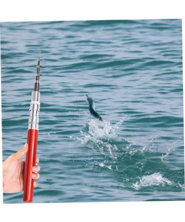 Mini Pen Fishing Rod - Portable Rotating Wheel | Winter Outdoor Fishing Accessories - Buy Online on SooperMarket.com